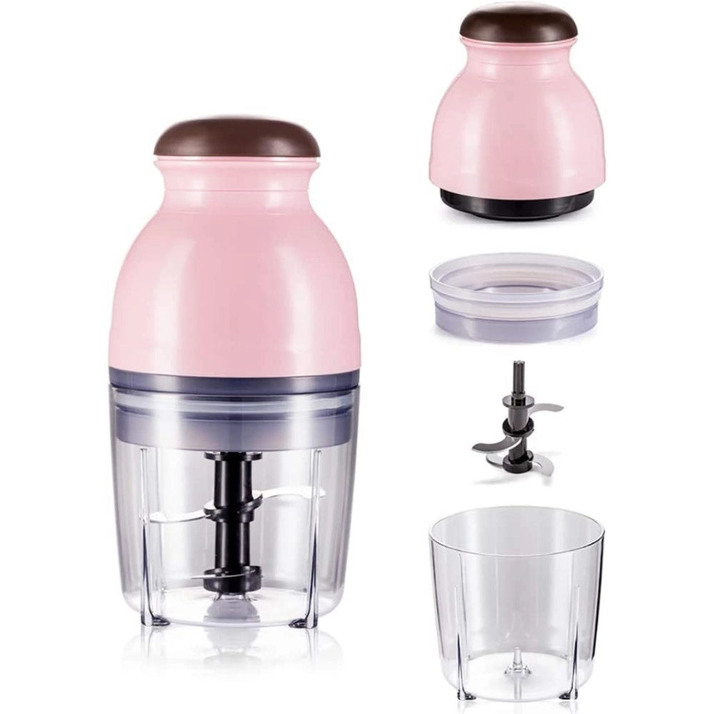 Trade Shop - Multi Cutter Tritatutto Multifunzionale 200 Watt Con Contenitore Da 300 Ml Q-t37 -