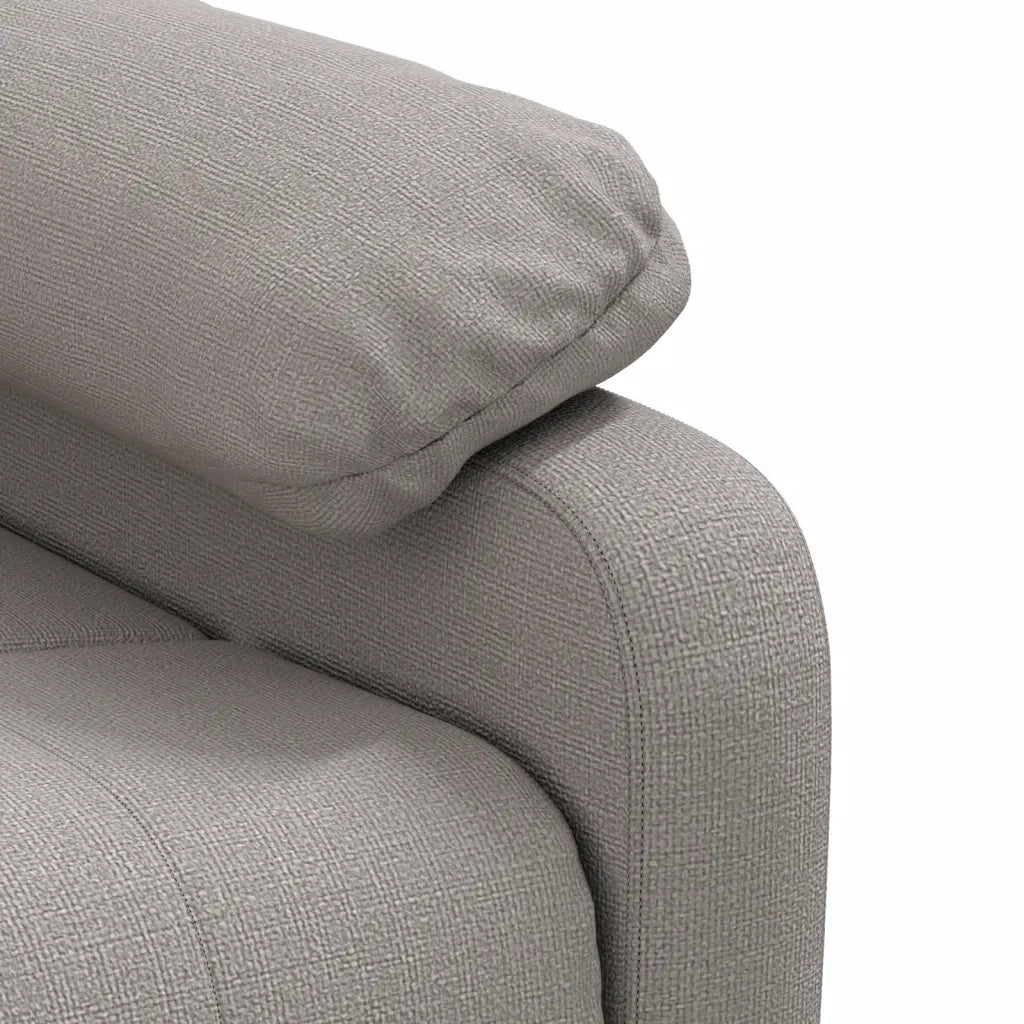 Poltrona | Sedia Relax Elettrica Reclinabile Tortora in Tessuto