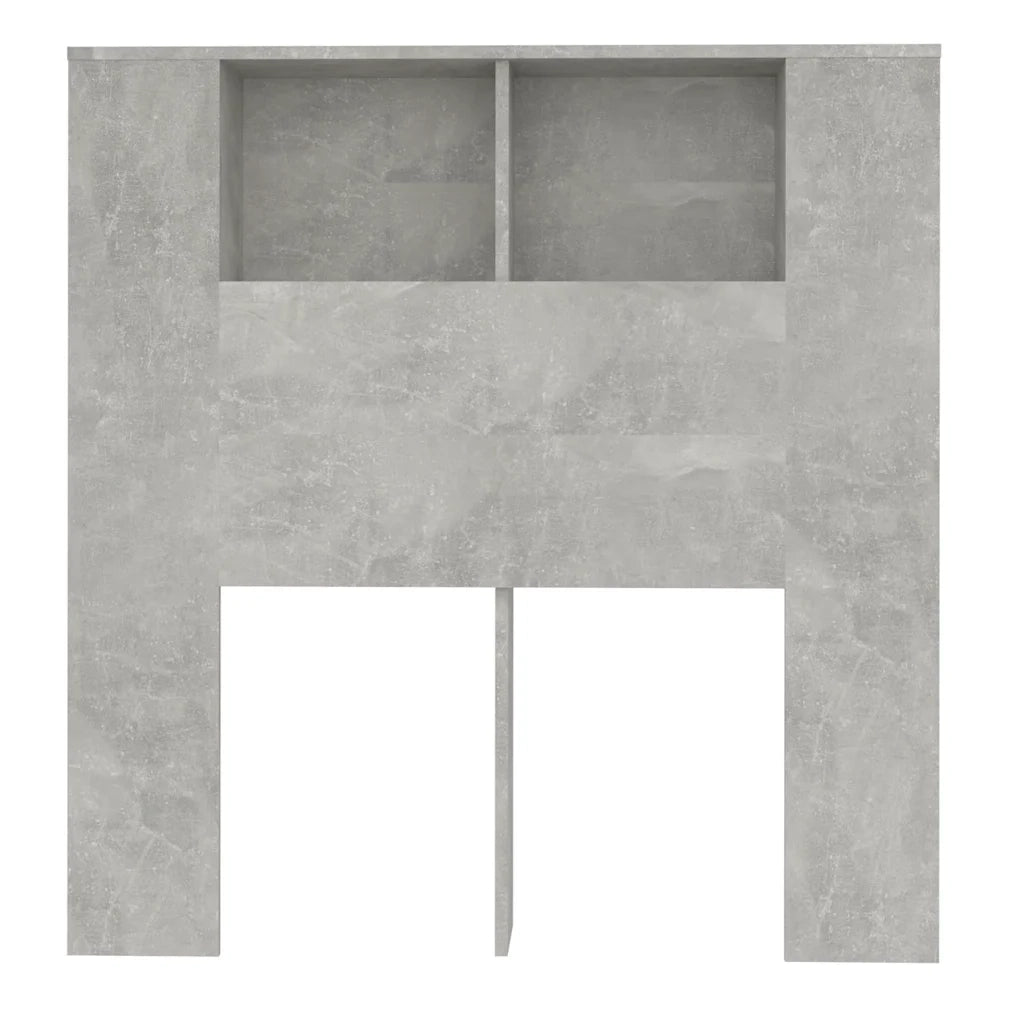Testiera con Scomparti Grigio Cemento 100x18,5x104,5cm