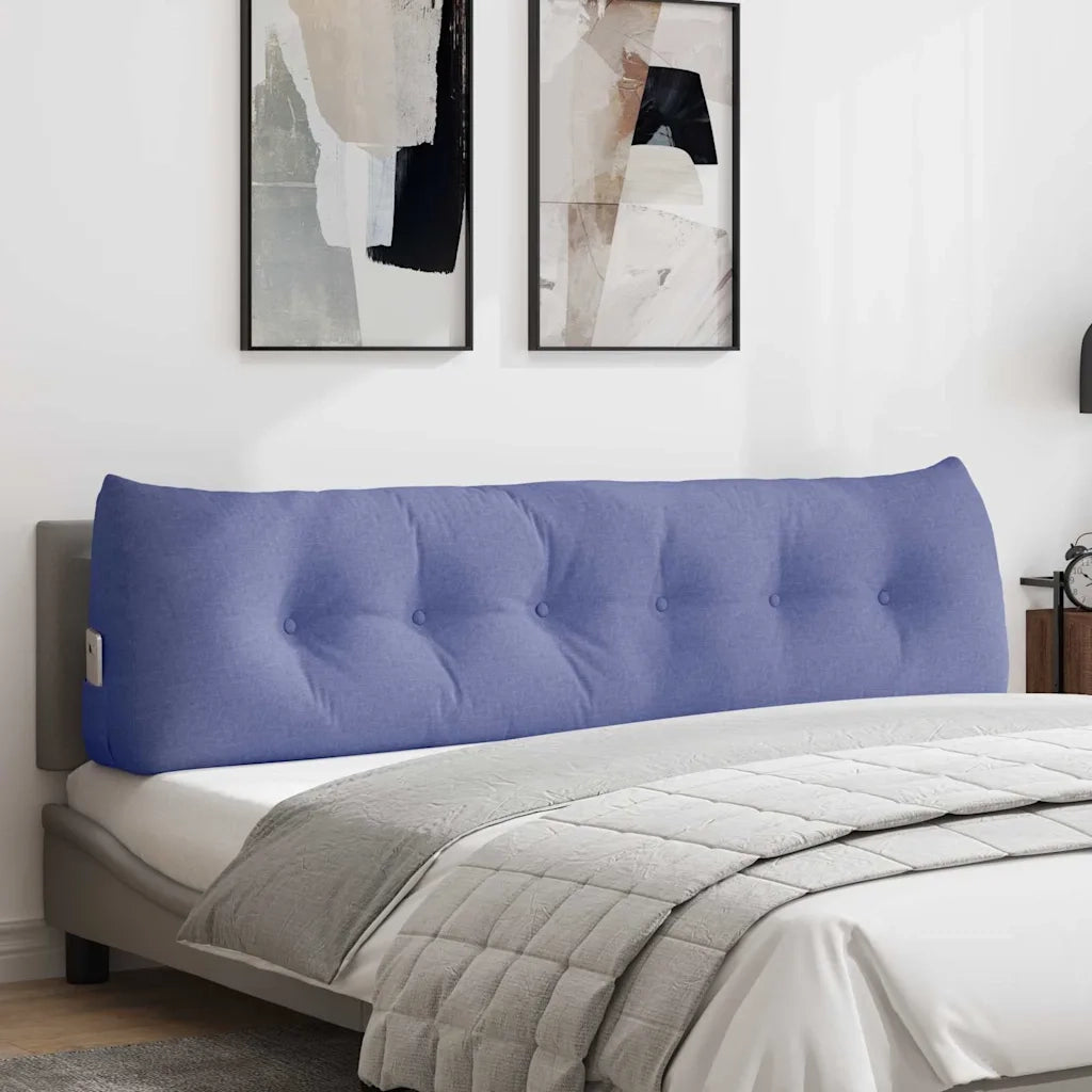 Cuscino per Schiena Blu jeans 180 x 24 x 50 cm Tessuto