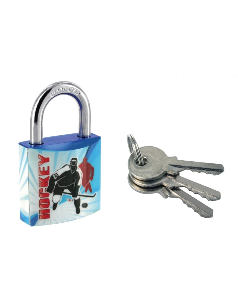 Lucchetto Palestra Sport Hockey, acciaio, interno, arco in acciaio, 30 mm, 3 chiavi – THIRARD