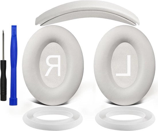 Set di protezione per cuffie da ascolto wireless over-ear QC45/QC SE/New Quiet Comfort con orecchini in silicone, copricuffia e fascia di protezione.