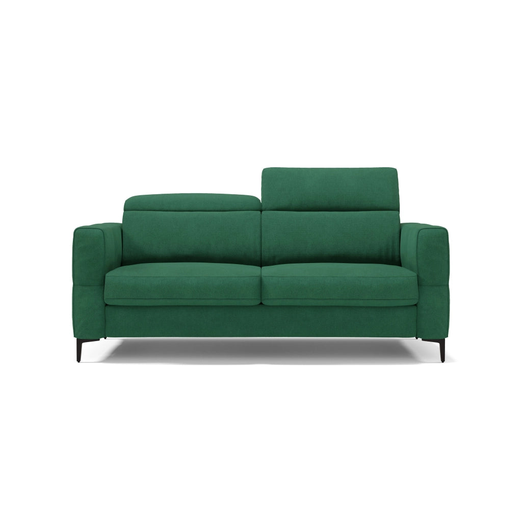 Gardenia Divano letto materasso alto 18 cm con poggiatesta reclinabili e rivestimento impermeabile T02 198 cm (mat. 140x197) verde
