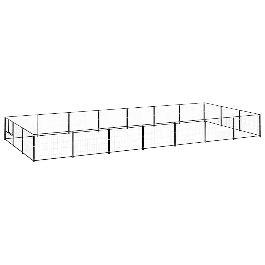 Gabbia per Cani Nera 21 mÂ² in Acciaio cod mxl 47935