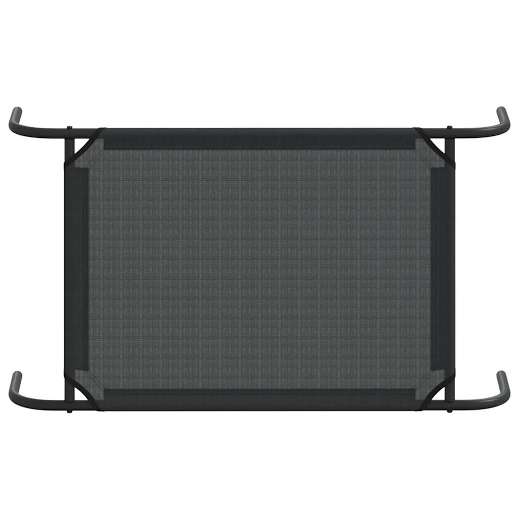 Cuccia per Cani Rialzata Nera S in Textilene CFW7828371