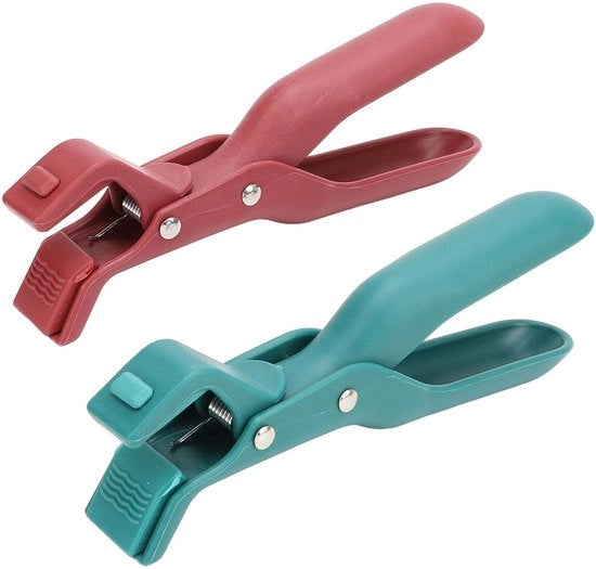 Sostegno di Piatti - 2 Pezzi - Antiscivolo - Isolamento Termico - Utensili da Cucina - Design Ergonomico - Sicuro e Facile da Usare - Sostituto di Piatti