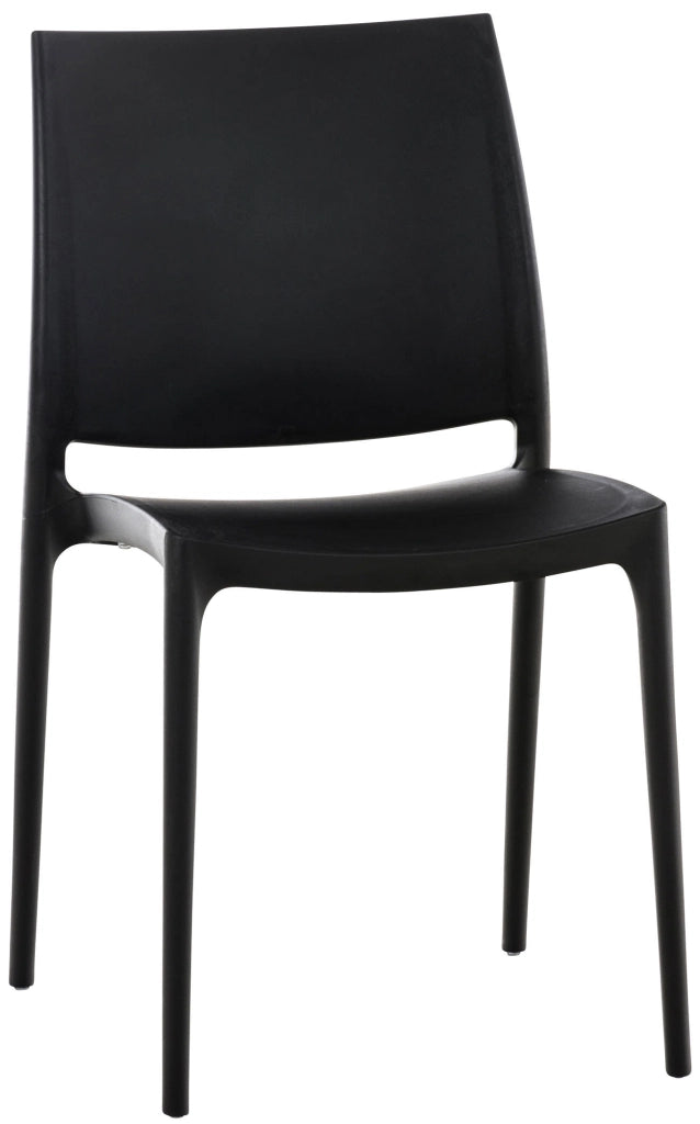 Sedia outdoor Maya impilabile nero