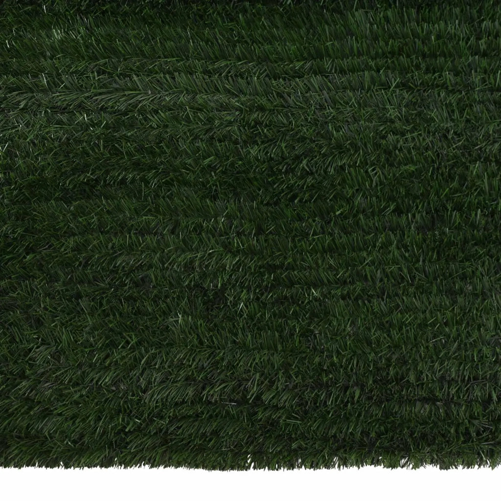 Recinzione Artificiale Verde Scuro 1 x 4 m PVC e Acciaio CFW5540692