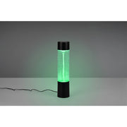 LAMPADA LED DA TAVOLO TORNADO RGB 9W H34CM NERA.