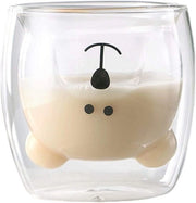 Tazze per Caffè con Doppia Parete Isolante, Regalo per Compleanni (bianco)