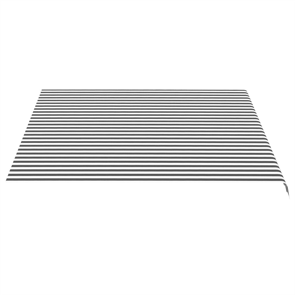Tessuto di Ricambio per Tenda da Sole Antracite e Bianco 4x3,5m 311988