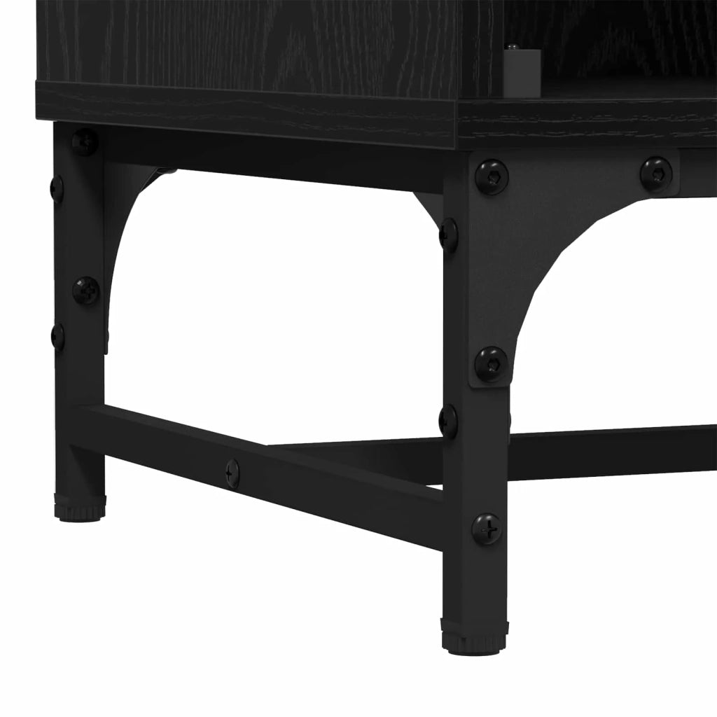 Credenza Rovere Nero 35 x 37 x 117 cm