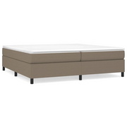 Letto matrimoniale | Letto per adulti | Struttura Letto a Rete a Molle Tortora 200x200 cm in Tessuto
