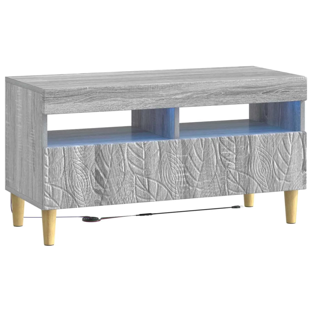 Mobile TV LED a 5 pezzi Sonoma grigio Legno ingegnerizzato 3416767