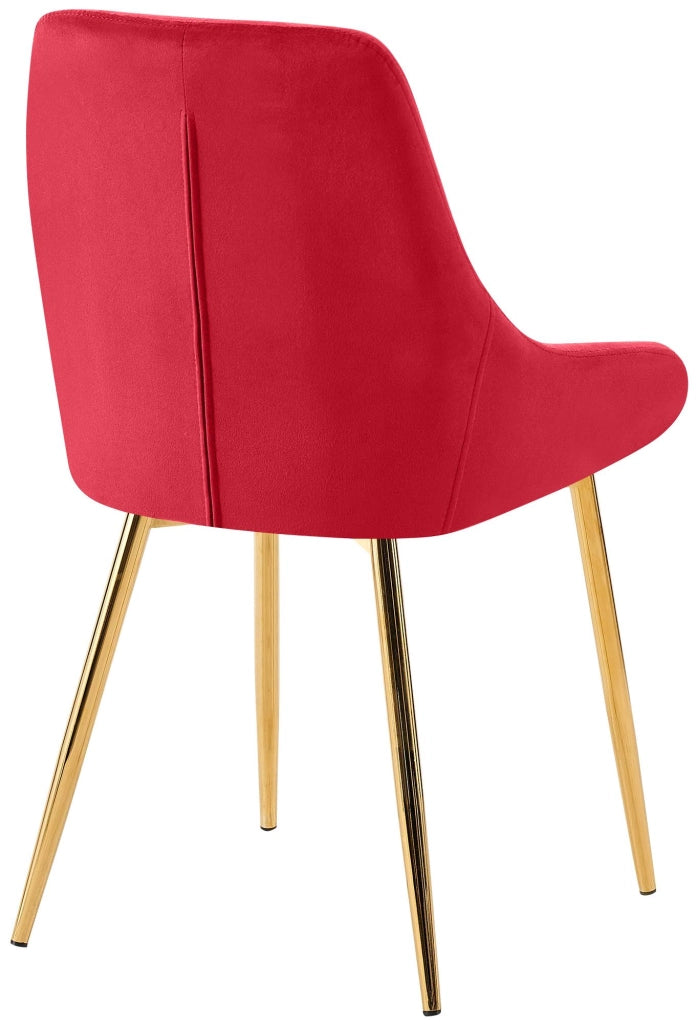 Set di 2 sedie da pranzo Elmira velluto oro 7