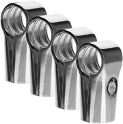 Connettori a vite per stanghe 4 pezzi - Lega di alluminio - Inox - Resistenti all'usura - Duraturi - Accessori per stanghe di abbigliamento - Connettori per stanghe