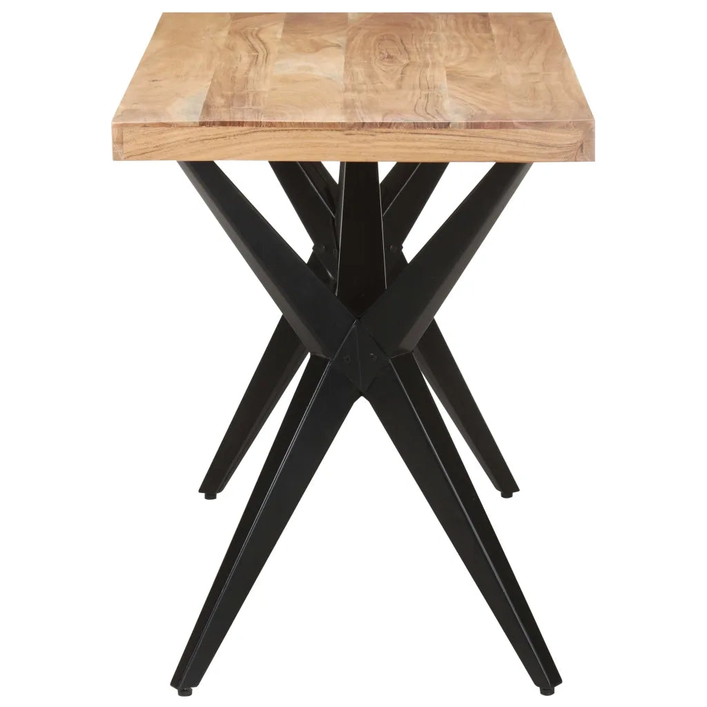 Tavolo da Pranzo 120x60x76 cm in Legno Massello di Acacia cod mxl 67961