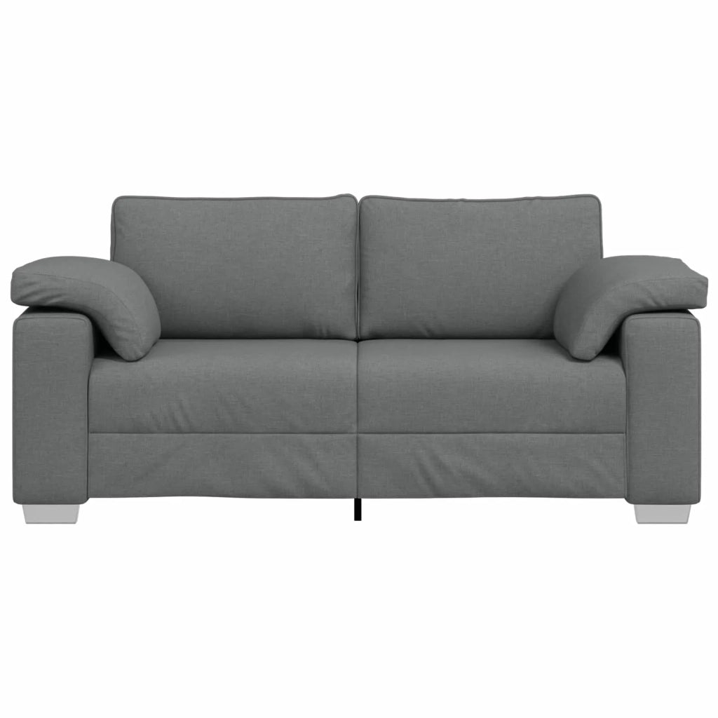 Divano a due posti Grigio scuro 180 cm Tessuto 4105228