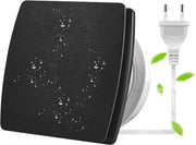 Ventilatore di aspirazione 100mm 190 m³/h per bagno e cucina con valvola di ritorno