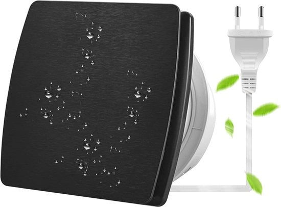 Ventilatore di aspirazione 100mm 190 m³/h per bagno e cucina con valvola di ritorno