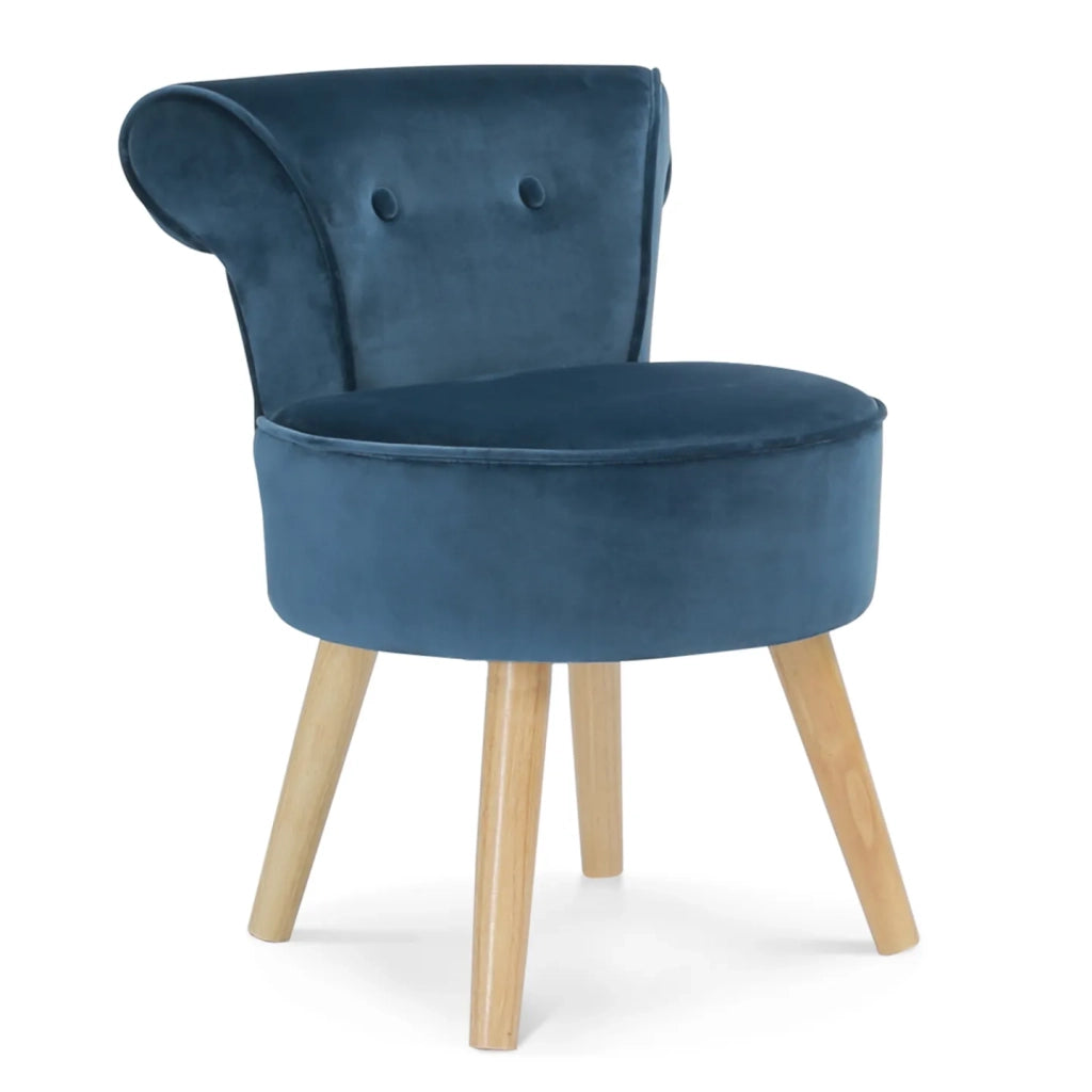IDMarket - Poltrona CRAPAUD in velluto blu