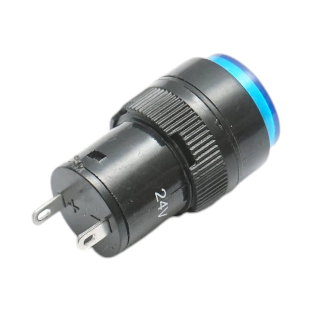 Indicatore di segnale industriale LED blu 24V Ø 16mm Breckner Germany
