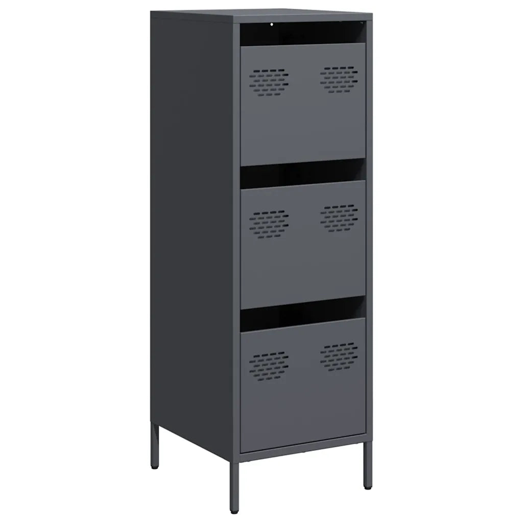 Credenza Antracite 39x35x103,5 cm Acciaio