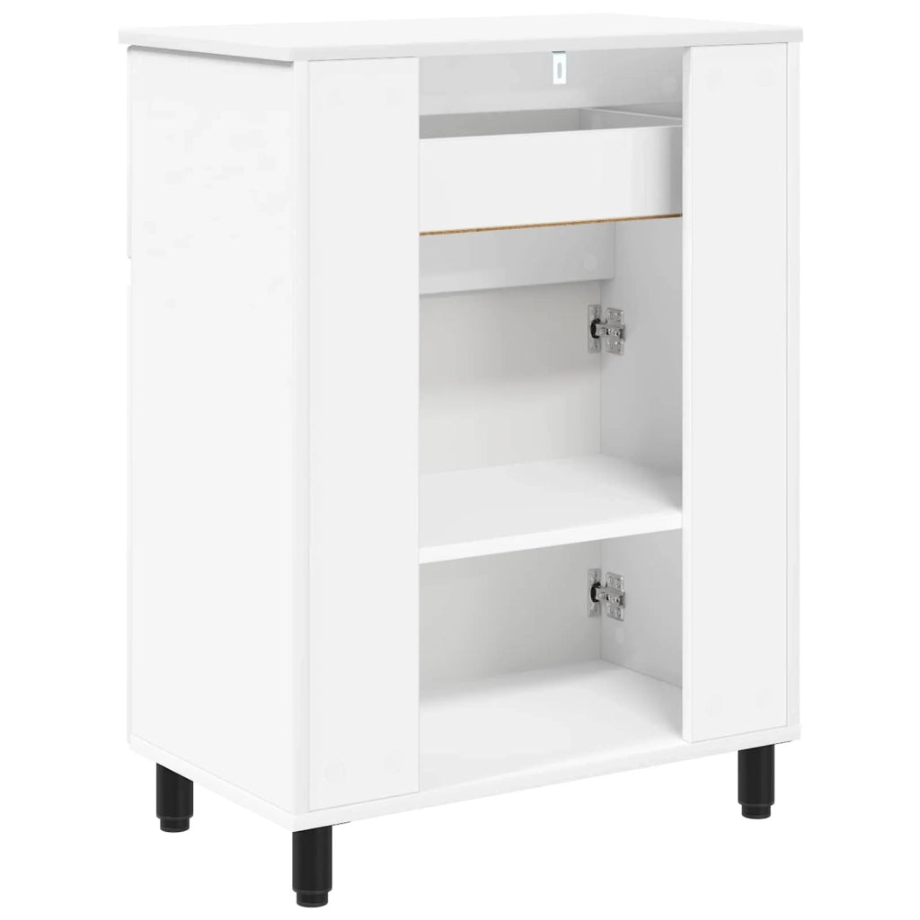 Mobiletto da bagno Bianco 60 x 35 x 80 cm Legno ingegnerizzato 889415