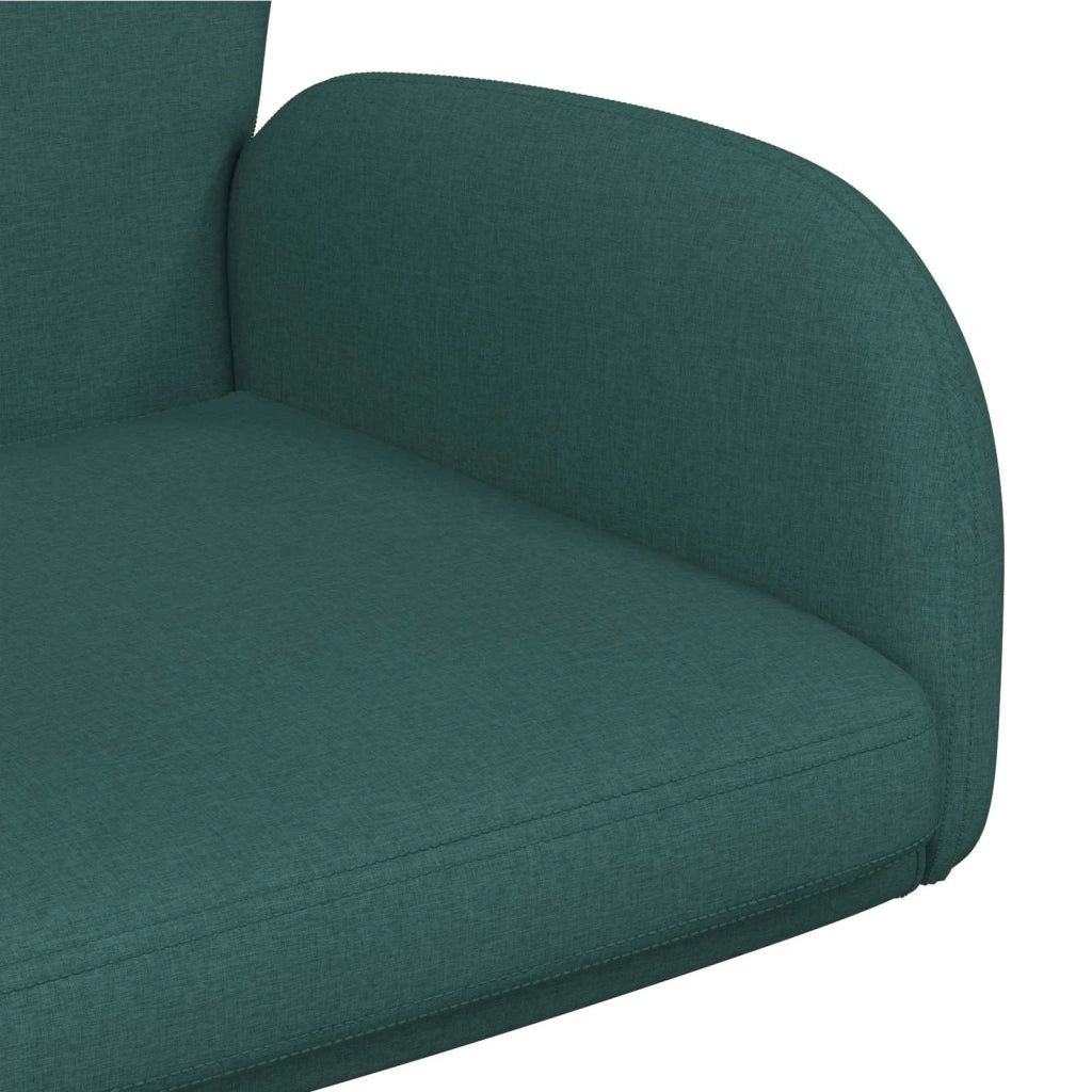 Sedie da scrivania girevoli 4 pz 54 x 58 x 90 cm Verde Scuro 3428307