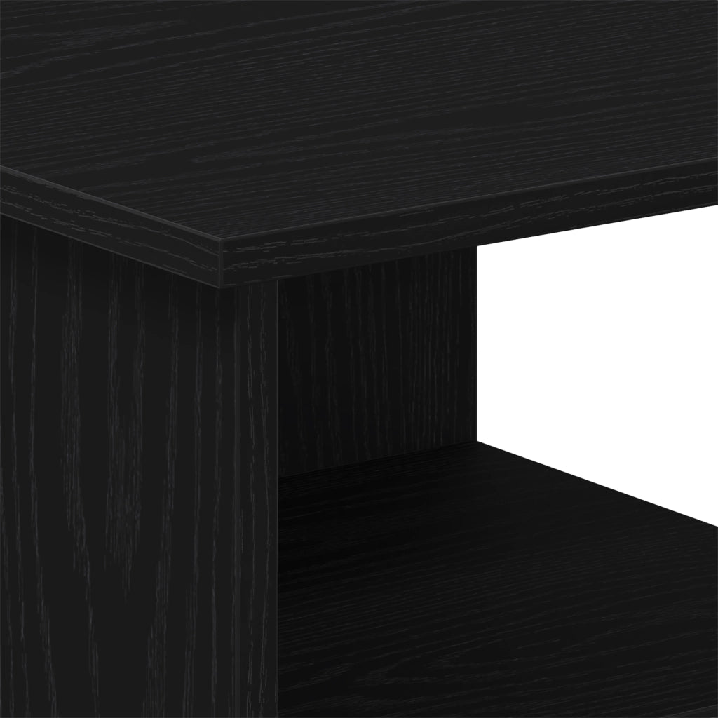 Mobiletto  Nero Rovere 35x35x55 cm Legno ingegnerizzato