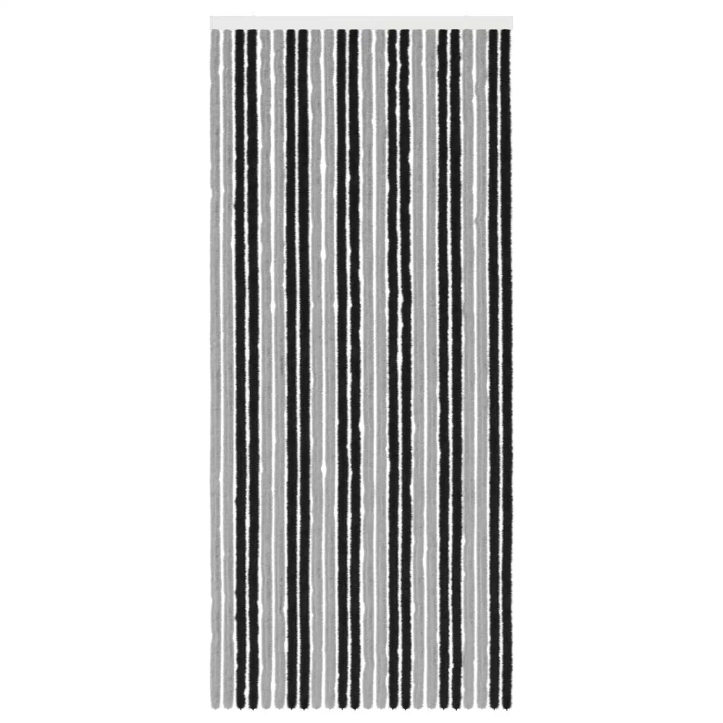 Tenda per insetti in chenille Grigio e Nero 100 x 230 cm 42034427