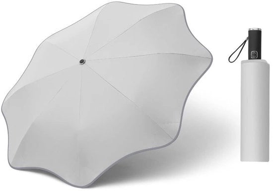Parasole leggero - Anti-puntura - Resistente al vento - Banda in fibra di vetro - 107cm di diametro - 210T stoffa pongee - Parasole per la pioggia
