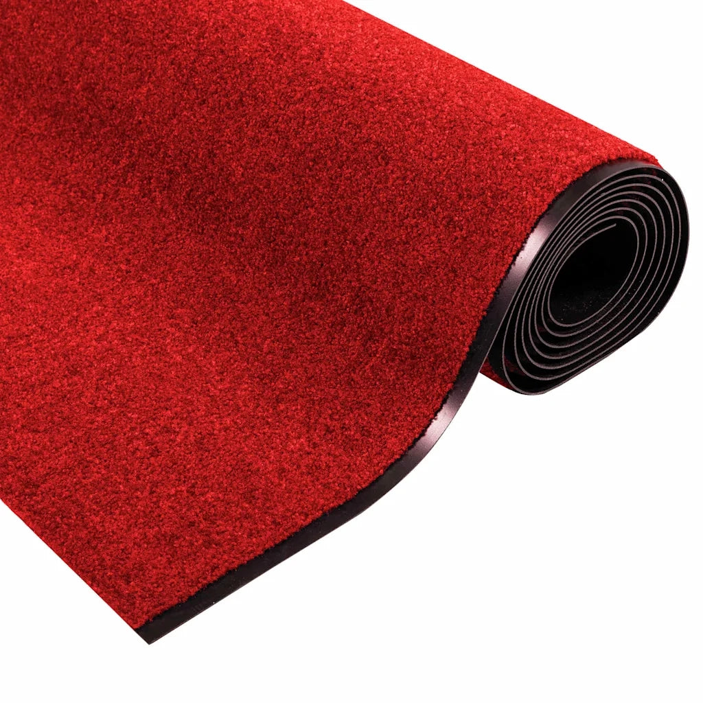 Tappetino Altro Rosso e Nero 120 x 400 cm Poliammide e PVC 4100728