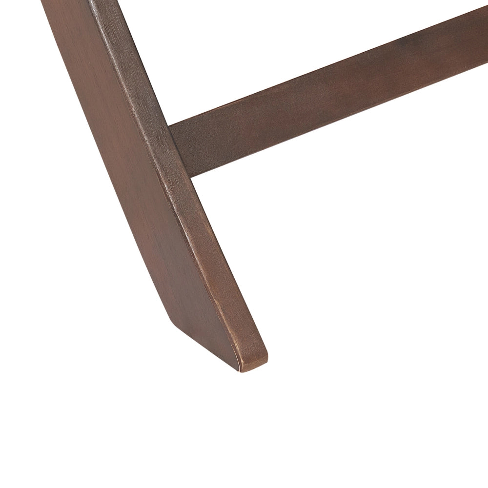 Set di 2 sedie da giardino in marrone chiaro scuro di acacia pieghevoli