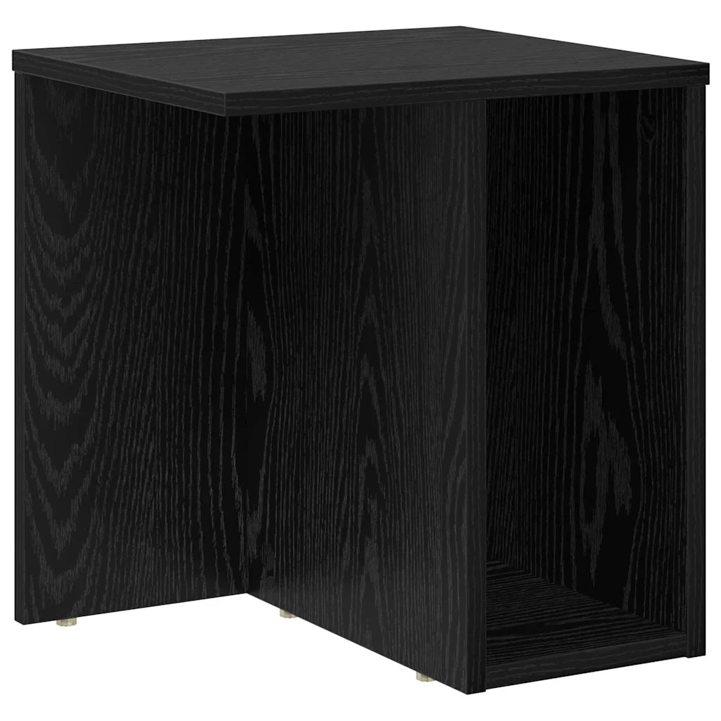 Tavolino Rovere Nero 37 x 32 x 40 cm Legno multistrato