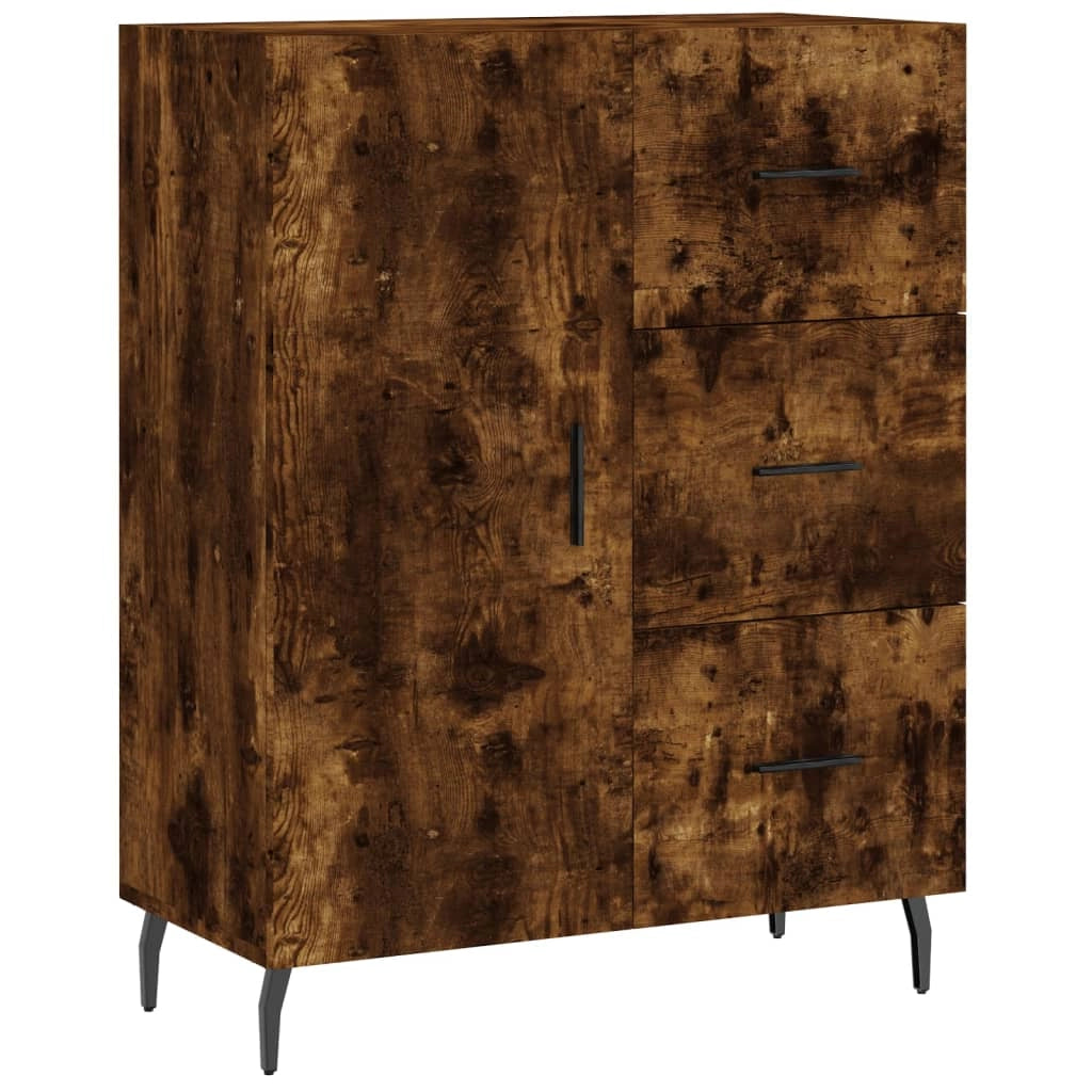 Buffet credenza cassettiera armadio mobile contenitore organizer cucina soggiorno salotto alto 69,5 x 34 x 180 cm legno ingegnerizzato marrone 02_0033540