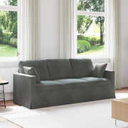 Divano Grigio scuro 198 x 78 x 80 cm Velluto