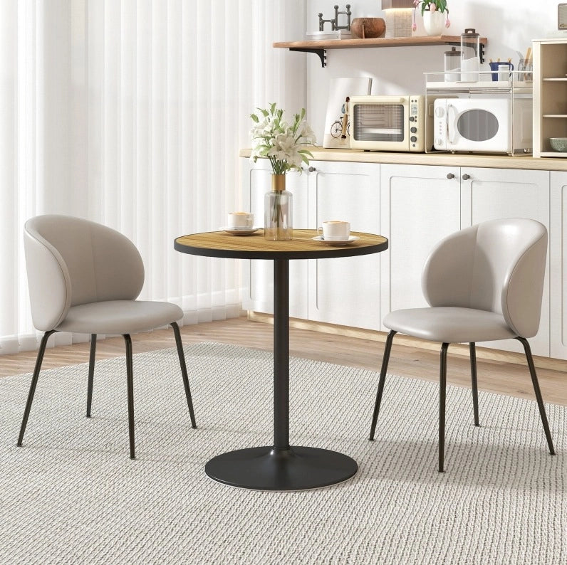 Tavolo rotondo ?70 x 76 cm con base stabile; legno; naturale