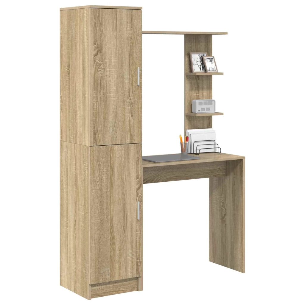 Scrivania | Tavolo da Ufficio 2 pz Rovere Sonoma