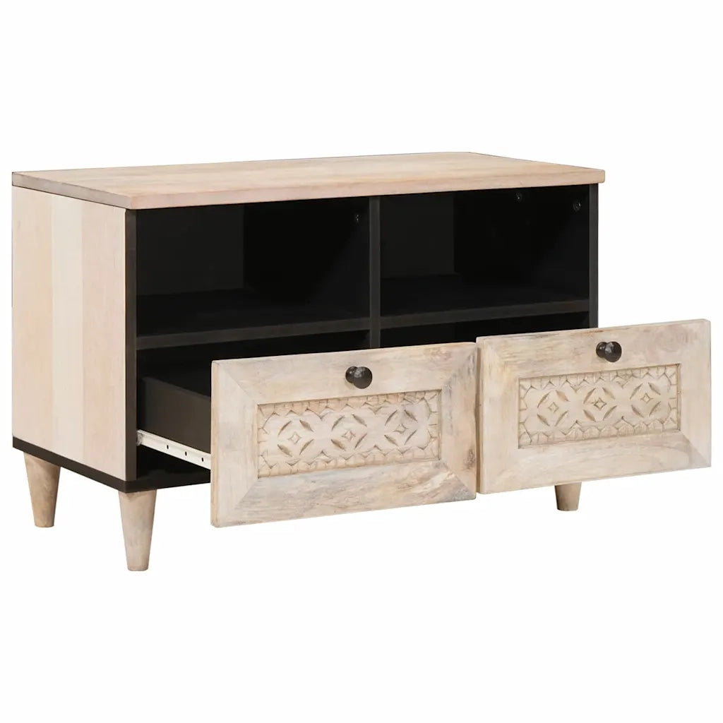 Mobile TV con cassetto-Credenza per TV Bianco 70 x 33 x 46 cm Legno multistrato 313128