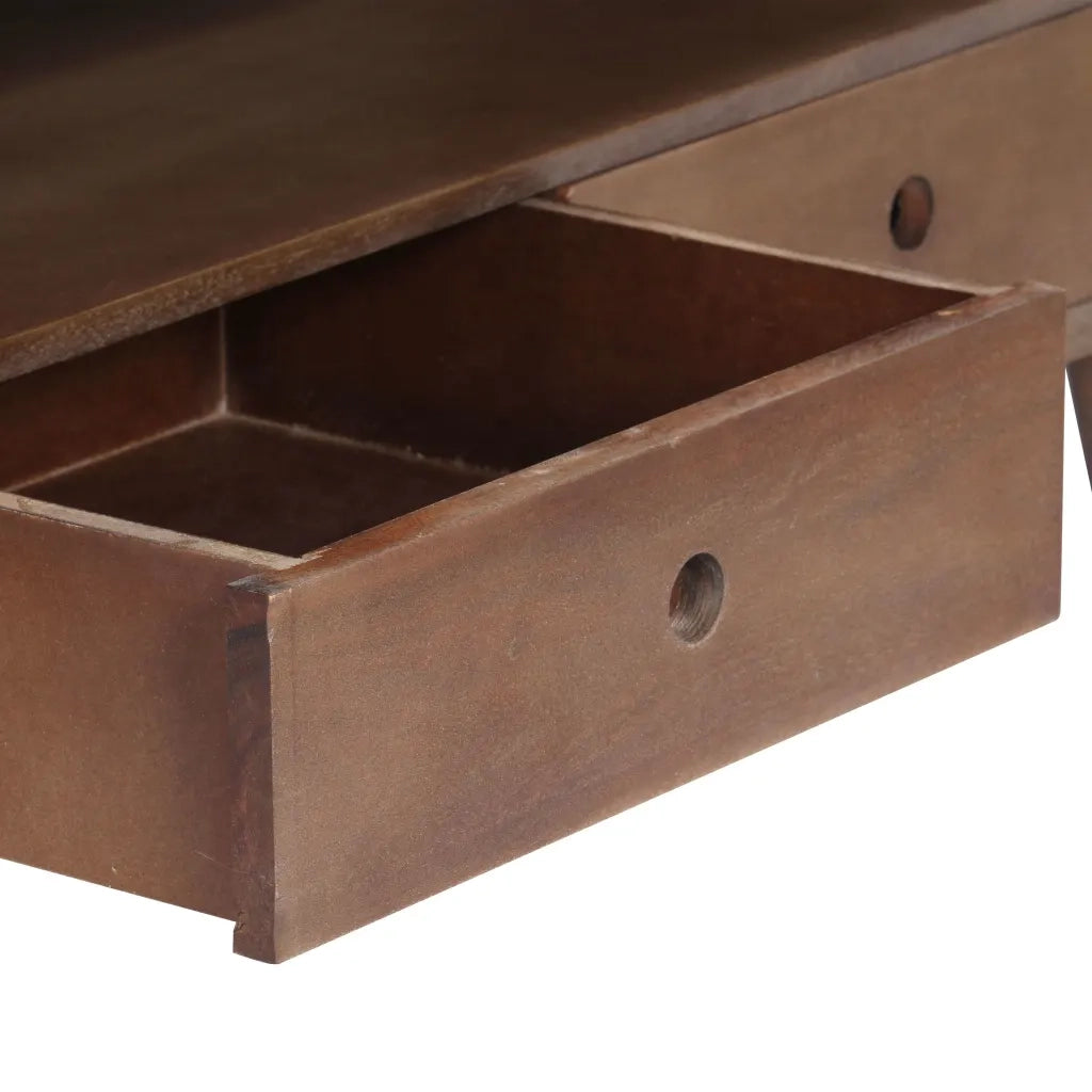 Mobile Porta TV-Mobile per TV-Credenza TV 110x35x50cm in Legno Massello di Acacia