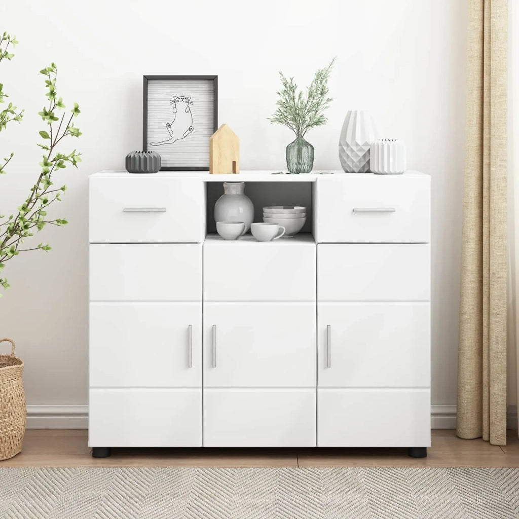 Armadio in Legno Bianco 88,5 x 30,5 x 73 cm Legno multistrato