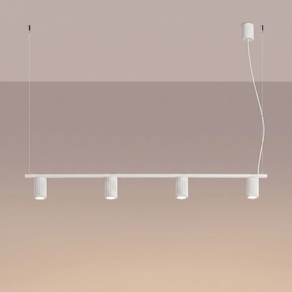 Lampadario KARBON 4 bianco