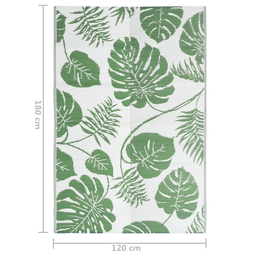 Tappeto da Esterni ARAKIL Verde 120x180 cm in PP 316935
