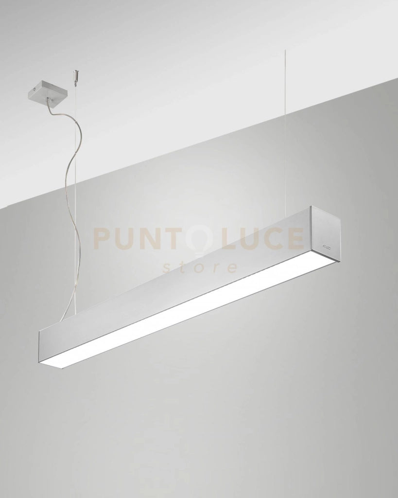 TURNER SOSPENSIONE ALLUMINIO 29W 4000K 3570LM OPALALE IP40 100CM