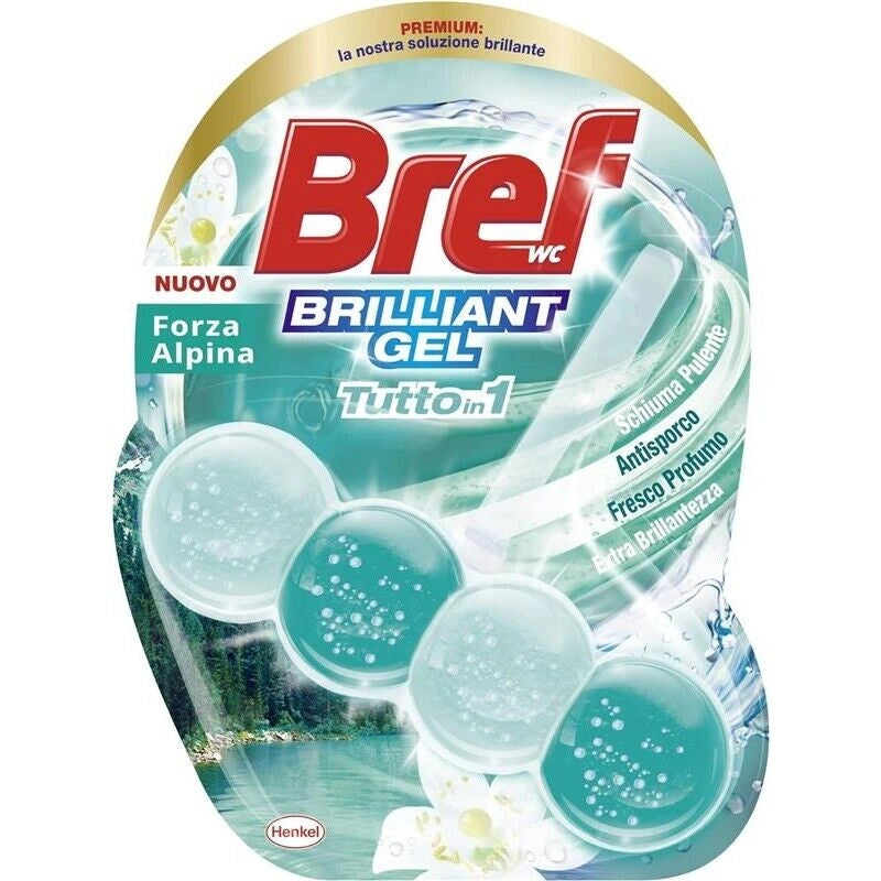 BREF WC GEL BRILLANTANTE TUTTO IN 1 TAVOLETTA FORZA ALPINA