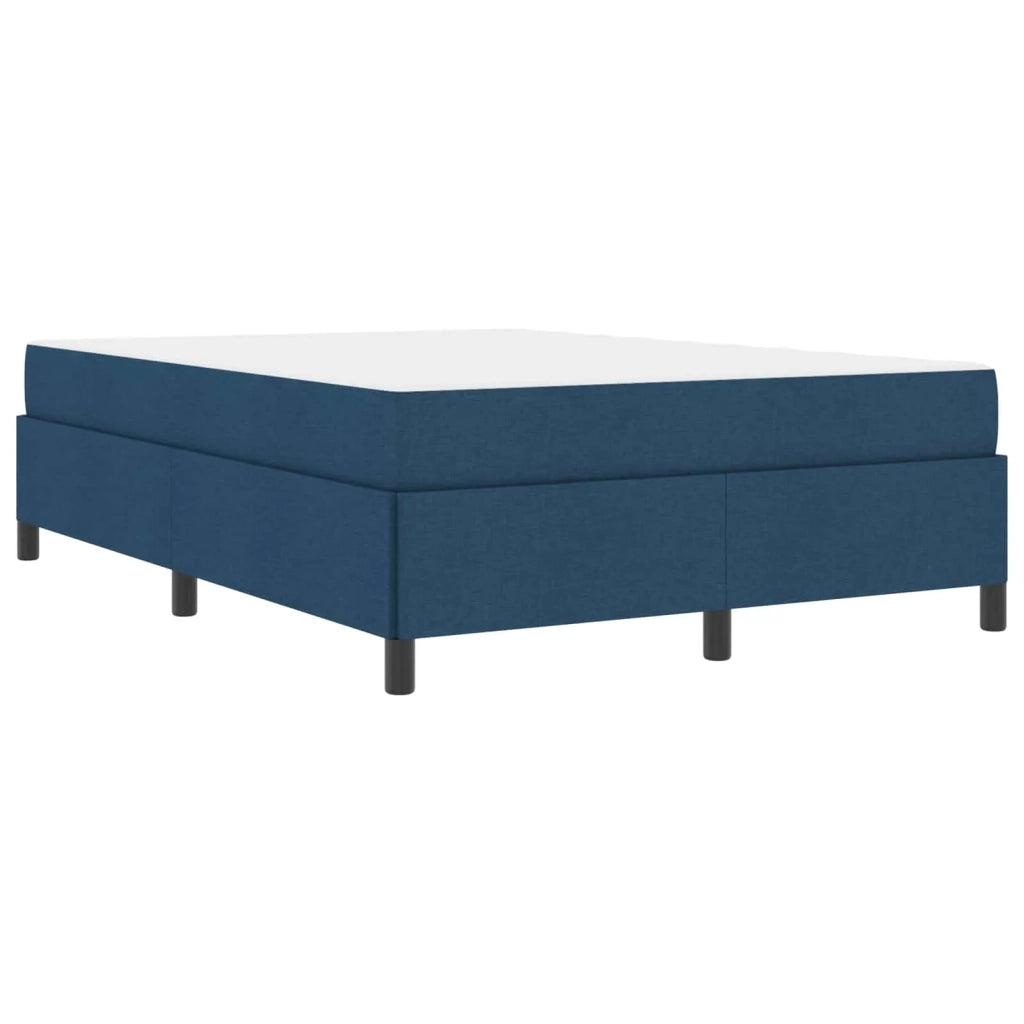 Letto a molle con materasso Blu 140 x 190 cm Tessuto