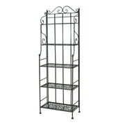 Scaffale metallo jessica nero 5p largo cm 60x28h180