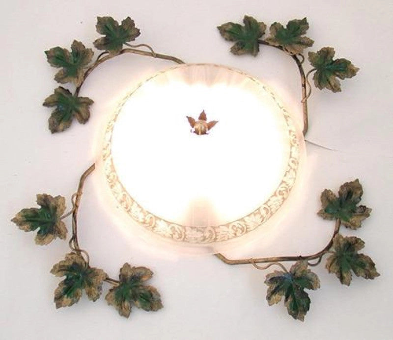 PLAFONIERA BACCO VERDE LAMPADE LAMPIONE LANTERNA APPLIQUE