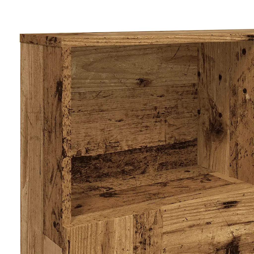 Testiera con Contenitore Legno 120x19x103,5 cm in Truciolato 856866